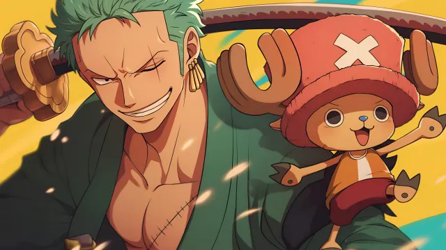 One Piece Zoro Chopper Comrades wallpaper on Pixipics
