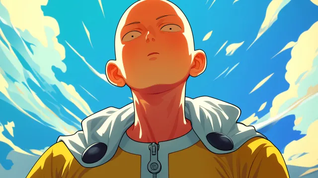 One Punch Man Saitama Looking Up wallpaper on Pixipics