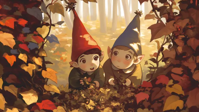 Over The Garden Wall Autumn Gnomes wallpaper on Pixipics