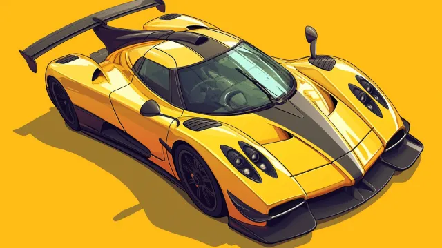 Pagani Zonda Yellow Supercar wallpaper on Pixipics