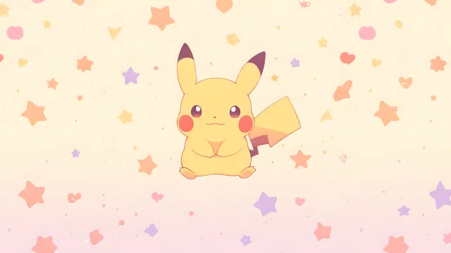 Pikachu Stars Pattern wallpaper on Pixipics