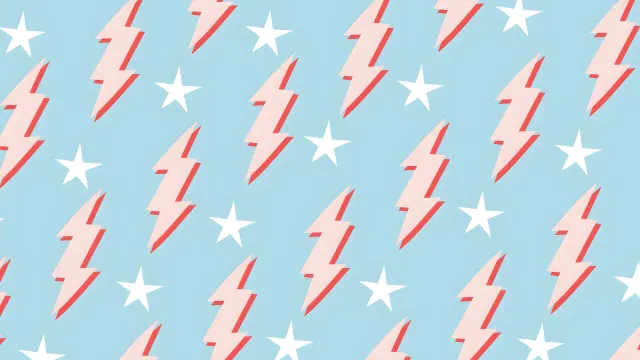 Preppy Aesthetic Lightning Stars wallpaper on Pixipics