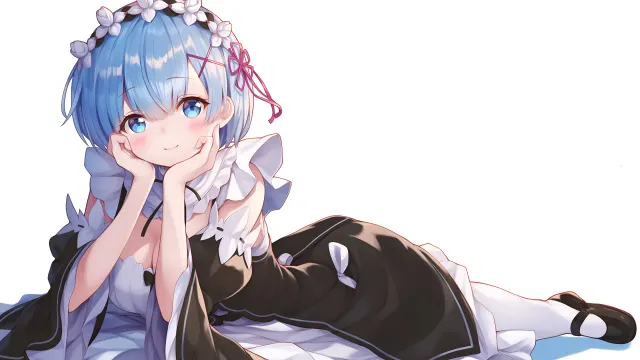 Rem Re Zero Anime Cute wallpaper on Pixipics