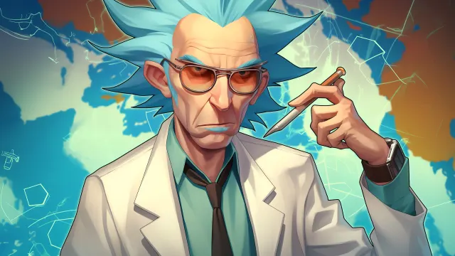 Rick And Morty Rick Sanchez Cool Genius wallpaper on Pixipics