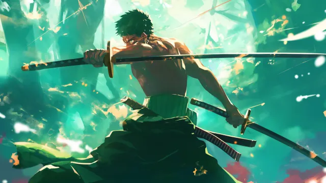 Roronoa Zoro Using Santoryu wallpaper from Pixipics
