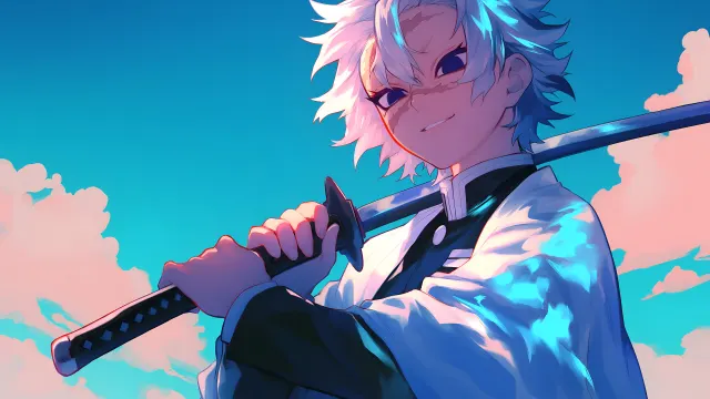Sanemi Shinazugawa Smile Sword Anime wallpaper on Pixipics