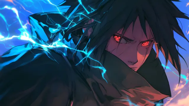 Sasuke Uchiha Chidori Lightning wallpaper on Pixipics