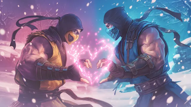 Scorpion Subzero Valentines Mortal Kombat wallpaper from Pixipics