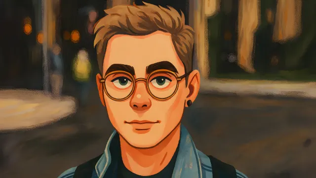 Smart Boy With Glasses wallpaper on Pixipics