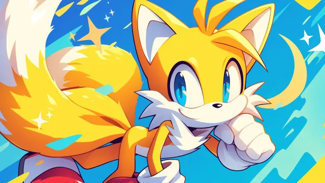 Sonic Miles Tails Prower Blue wallpaper on Pixipics