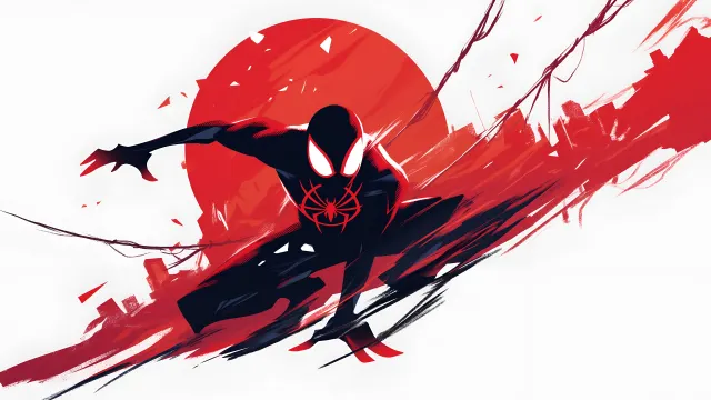 Spider Man Miles Morales Minimalist Logo wallpaper from Pixipics