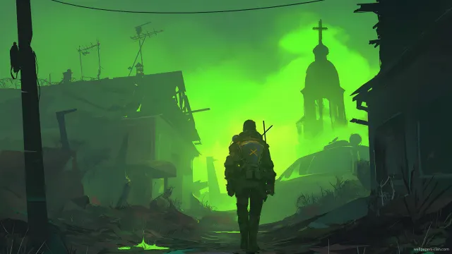 Stalker Green Fog wallpaper on Pixipics