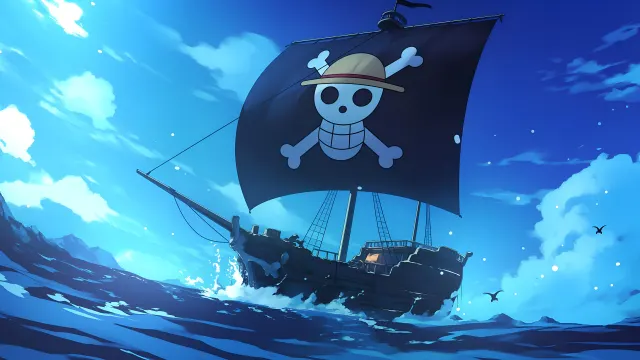 Straw Hat Pirates Ship One Piece wallpaper on Pixipics
