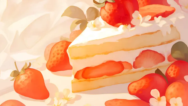Strawberry Shortcake Dessert wallpaper on Pixipics