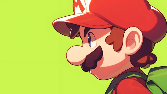 Super Mario Green Aesthetic wallpaper on Pixipics