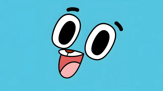 Tawog Happy Gumball Face Blue wallpaper on Pixipics