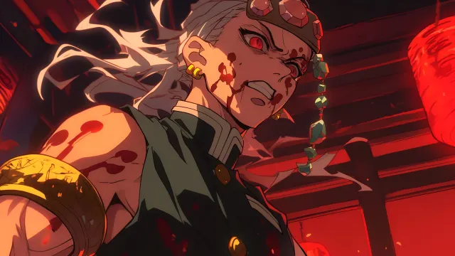 Tengen Uzui Demon Slayer Battle Mode wallpaper on Pixipics