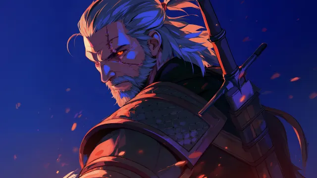 The Witcher Geralt Of Rivia Red Eyes wallpaper on Pixipics