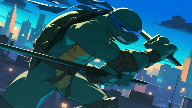 Tmnt Leonardo Urban Rooftop wallpaper on Pixipics