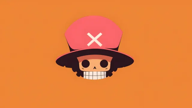 Tony Tony Chopper Orange Minimalist wallpaper from Pixipics