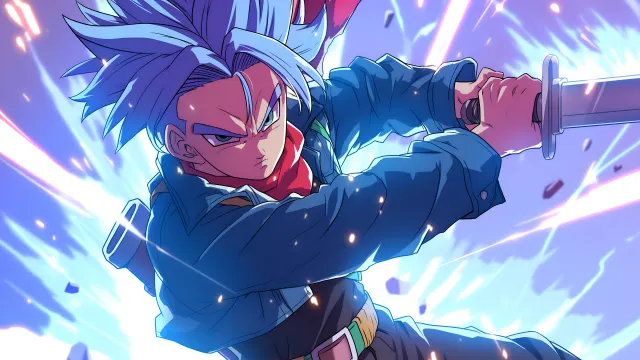 Trunks Dragon Ball Sword Stance wallpaper on Pixipics