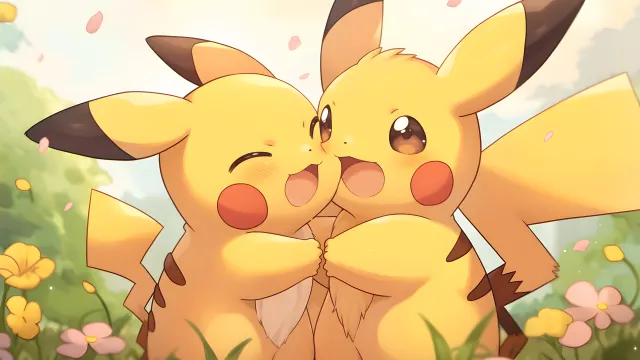 Two Funny Pikachu Pokemon wallpaper on Pixipics