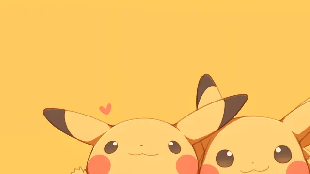 Two Pikachu Cuddling wallpaper on Pixipics