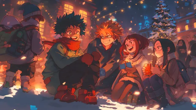 Ua High Winter Festival My Hero Academia wallpaper on Pixipics