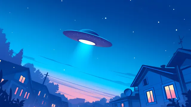 Ufo Mysterious Night Sky wallpaper on Pixipics