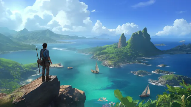 Uncharted Nathan Drake Landscape wallpaper on Pixipics
