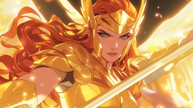 Valkyrie Golden Armor wallpaper on Pixipics