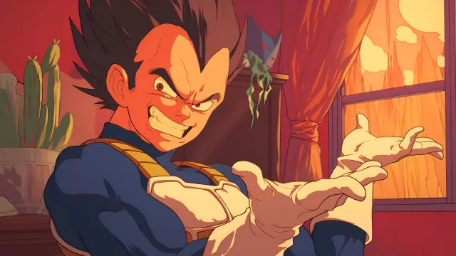 Vegeta Epic Smirk Victory Pose wallpaper on Pixipics