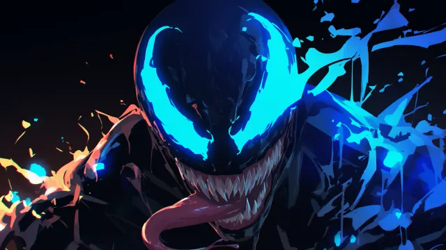 Venom Symbiote Glowing In The Dark wallpaper on Pixipics