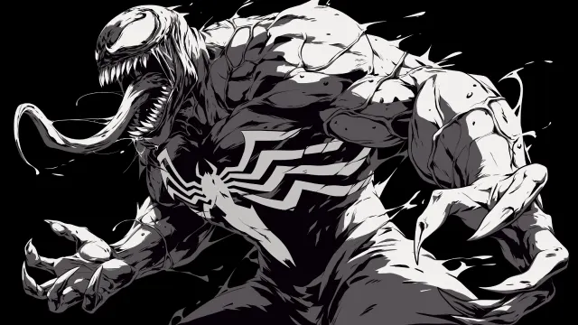 Venom Symbiote Monster Dark Art wallpaper on Pixipics