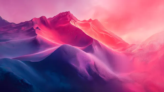 Vibrant Pink Peaks Macos wallpaper on Pixipics