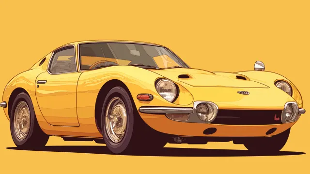 Vintage Toyota Yellow Beauty wallpaper from Pixipics