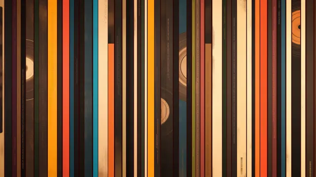 Vinyl Records Stripes wallpaper from Pixipics
