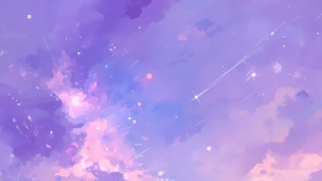 Watercolor Sky With Shooting Stars wallpaper from Pixipics