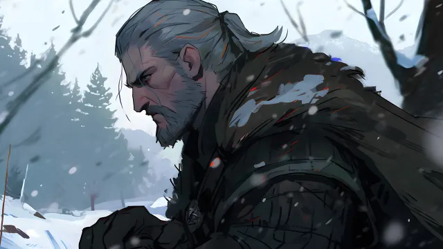 Witcher Geralt Of Rivia Winter wallpaper on Pixipics