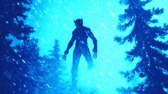 Wolverine In A Cold Snowy Forest wallpaper on Pixipics