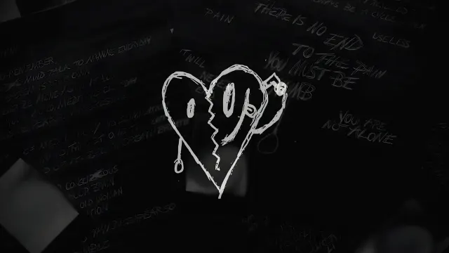 Xxxtentacion Broken Heart Black wallpaper on Pixipics