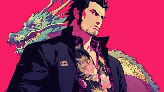 Yakuza Kazuma Kiryu Dragon wallpaper on Pixipics