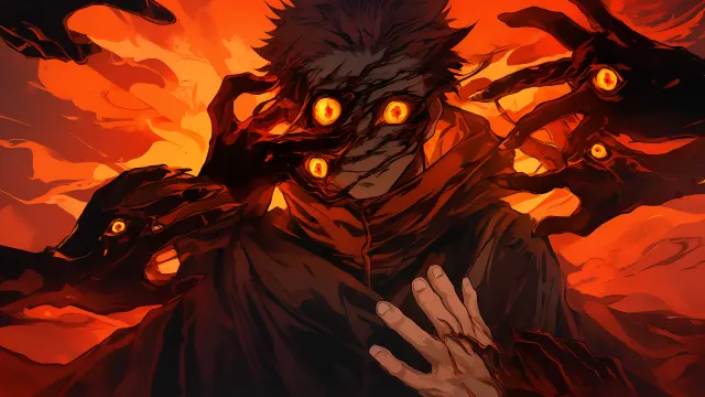Yuji Itadori Cursed Energy Dark Aura wallpaper on Pixipics