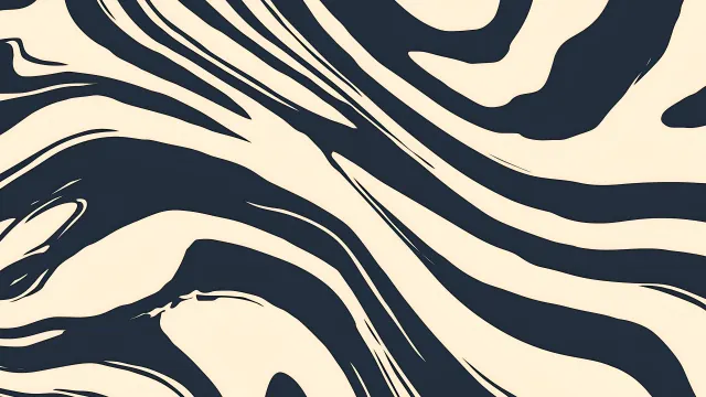 Zebra Pattern Distorted Lines Black White Style wallpaper on Pixipics