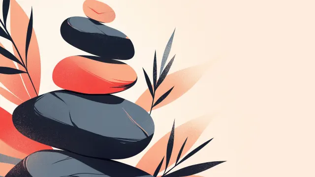 Zen Stones Minimalist Balance wallpaper on Pixipics