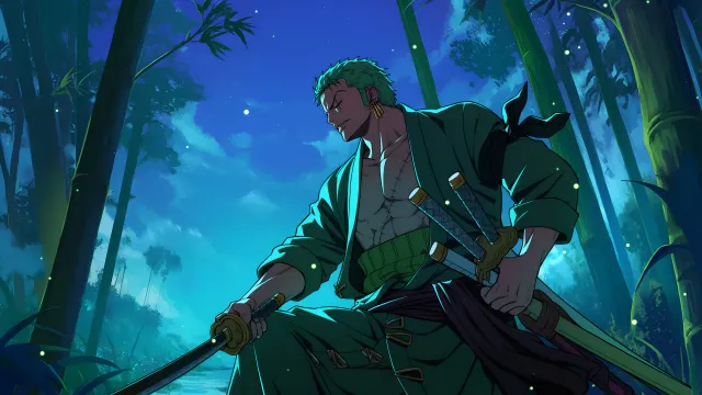 Zoro One Piece Jungle Swordsman wallpaper on Pixipics