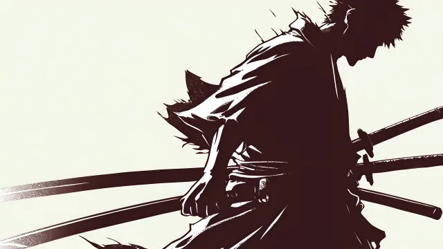 Zoro One Piece Samurai Silhouette wallpaper on Pixipics