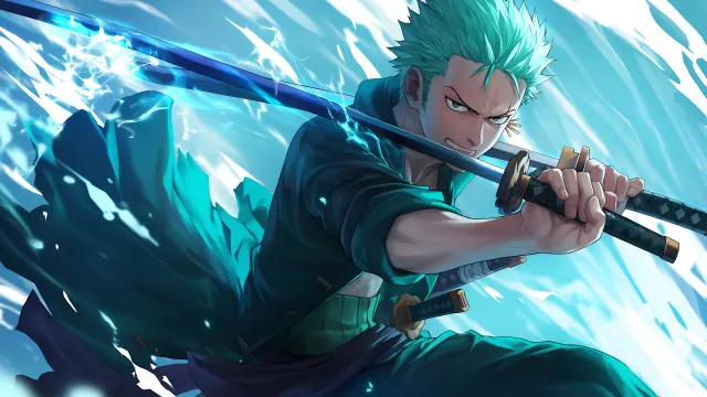 Zoro One Piece Two Sword Style wallpaper on Pixipics