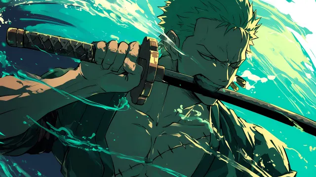 Zoro Sword Fight One Piece wallpaper on Pixipics