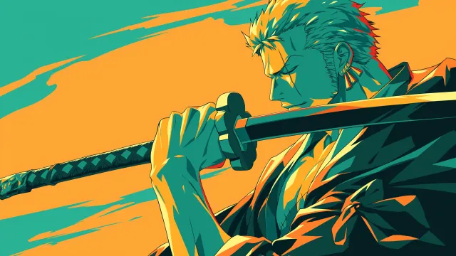 Zoro With Sword Determined wallpaper on Pixipics
